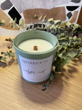 Coconut Soy Wax Candle - Scent: eucalyptus + mint